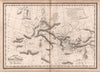 Map of the Travels and Voyages of St. Paul. Mediterranean. WYLD 1812 old