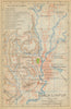 Kuala Lumpur antique town city plan. Malaysia 1920 old map chart