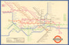 LONDON UNDERGROUND tube map plan diagram. Middle Circle. HARRY BECK #1 1937