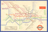 LONDON UNDERGROUND tube map plan diagram. Middle Circle. HARRY BECK #2 1935