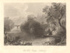 Old Weir Bridge - Killarney. Ireland 1843 antique vintage print picture