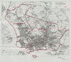 Plymouth Parliamentary Borough. Devonport. BOUNDARY COMMISSION. Close 1917 map