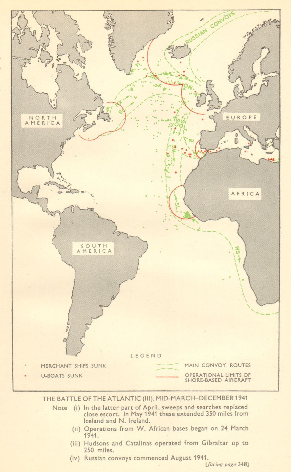Battle of the Atlantic mid-March-December 1941. World War 2 RAF Convoys ...