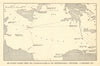 Air attacks against Axis Mediterranean shipping Sept-Nov 1942. WW2 1954 map