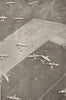 RAF Horsa gliders, Normandy after airborne landings. D-Day 1944 World War 2 1954