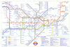 LONDON UNDERGROUND tube plan map. Beckton DLR u/c. Mornington Crescent shut 1993