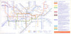 LONDON UNDERGROUND tube plan map. London Overground. Thames not shown. T5 2009