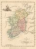 A map of Ireland. Antique copperplate map by Scalé / Sayer 1776 old