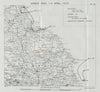 WW1 German Airship raid April 1916 Middlesbrough Sunderland Saltburn 1930 map