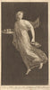 Herculaneum curiosities. Painting: a nymph carrying fruit in a dish 1775 print