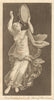 Herculaneum curiosities. Young female playing on a cymbal. Italy. Classics 1775