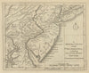 The country round Philadelphia. New Jersey Pennsylvania NY. GENTS MAG 1776 map