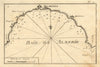 Baie de Almerie. Almeria Bay. Roquetas de Mar. Spain. ROUX 1804 old map