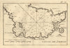 Golfe de Smyrne. Plan of Gulf of Izmir (Smyrna). Turkey. ROUX 1804 old map