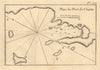 Port de Chatte. Skiathos, Repi & Tsougkrias. Sporades. Greece. ROUX 1804 map