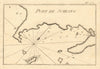 Port de Schiato. The harbour of Skiathos, Sporades. Greece. ROUX 1804 old map