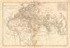 Orbis Antiquus. The Ancient World. Europe Africa Asia. BONNE 1787 old map