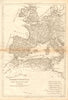 Imperium Romanum pars Occidentalis. Roman Empire. Western Europe. BONNE 1787 map