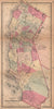 J. H. Colton's map of California 1864 old antique vintage plan chart