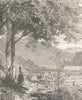 SWITZERLAND. Ragatz 1903 old antique vintage print picture