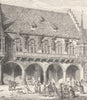 GERMANY. Town Hall, Freiburg 1903 old antique vintage print picture