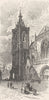 FRANCE. The Cathedral, Colmar 1903 old antique vintage print picture