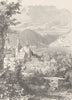 GERMANY. Bingen, from Burg Klopp 1903 old antique vintage print picture