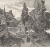 GERMANY. Chapel, of St Clement & Falkenburg 1903 old antique print picture