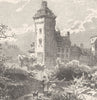 GERMANY. Castle in Oberlahnstein 1903 old antique vintage print picture