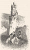GERMANY. Tower in Andernach 1903 old antique vintage print picture