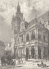 GERMANY. The Town Hall, Cologne 1903 old antique vintage print picture