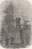 GERMANY. Churchyard, Crefeld. 1813-14 war memorial 1903 old antique print