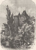 GERMANY. Neuss. Upper Gate, With Drusus Tower 1903 old antique print picture
