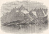 NORWAY. The Raft Sund 1890 old antique vintage print picture