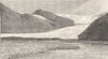 NORWAY. Svartisen Glacier on the Mel Fjord 1890 old antique print picture