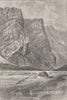 NORWAY. The Romsdal, near Horgheim 1890 old antique vintage print picture