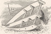 NORWAY. A snow plough 1890 old antique vintage print picture