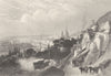 FRANCE. Rouen c1856 old antique vintage print picture
