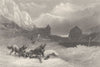 MOUNTAINS. Mt St Bernard c1856 old antique vintage print picture