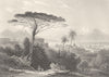 ITALY. Vesuvius c1856 old antique vintage print picture