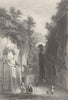 ITALY. Grotta di Posillipo c1856 old antique vintage print picture