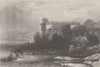 ITALY. Paestum c1856 old antique vintage print picture