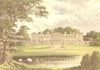 WOBURN ABBEY, Woburn, Bedfordshire (Duke of Bedford) 1890 old antique print