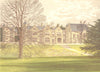 EXTON HOUSE, Oakham, Rutlandshire (Earl of Gainsborough) 1892 old print