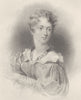 WRITERS. Rt Isle Lady Caroline Lamb; Finden 1833 old antique print picture