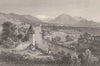 SWITZERLAND. Thun ; Finden 1833 old antique vintage print picture