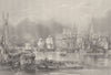 Newcastle-upon-Tyne. Northumberland. FINDEN 1842 old antique print picture