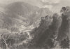 Matlock Bath, Derbyshire. BARTLETT 1842 old antique vintage print picture