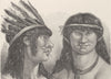 BRAZIL. Indians of the Rio Oermejo, showing ear & lip ornaments in wood 1890