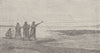 PERU. Conibos shooting turtle 1890 old antique vintage print picture